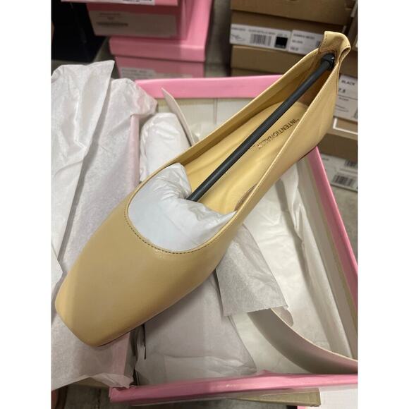 INTENTIONALLY BLANK Cream Flats - Picture 5 of 7